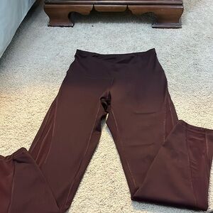 Burgundy leggings!